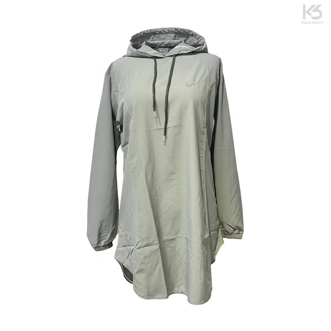 لباس ورزشی کلاهدار نایک _ طوسی پررنگ